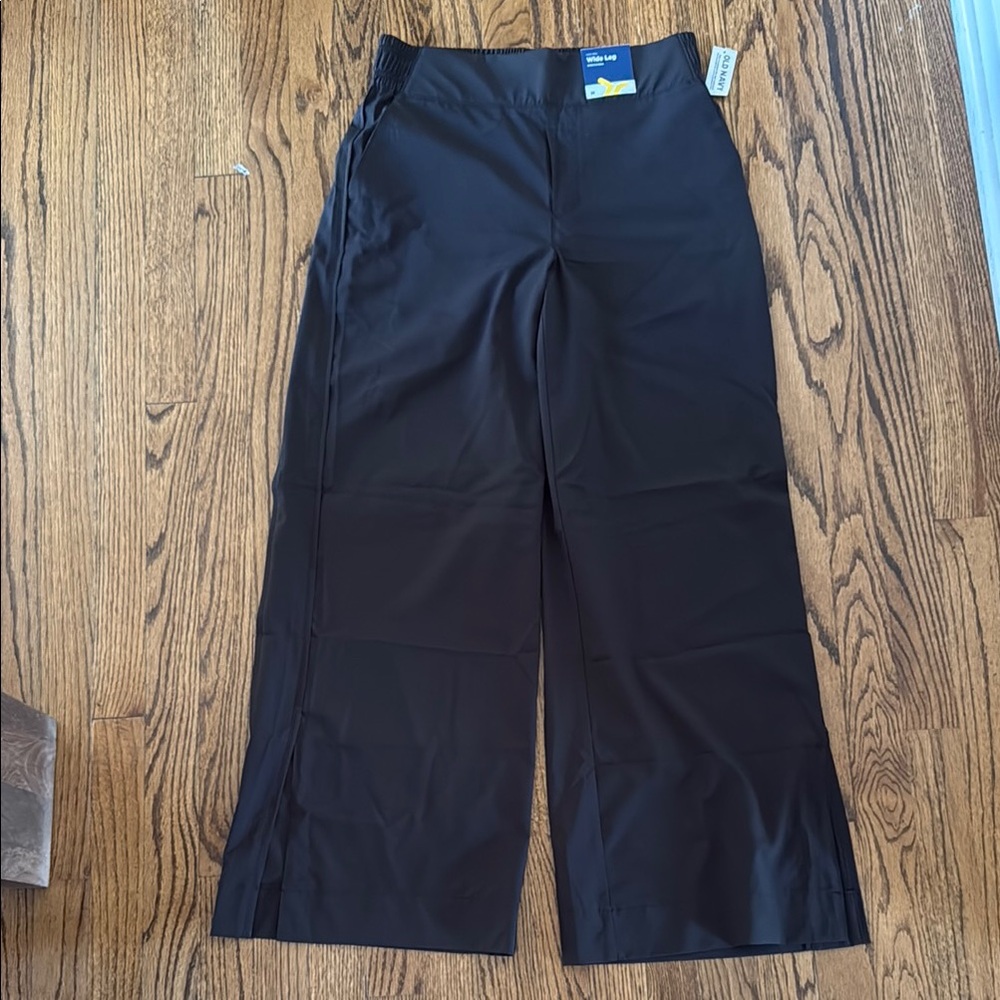 Old Navy High Rise Wide Leg Stretch Tech Pull On Pant